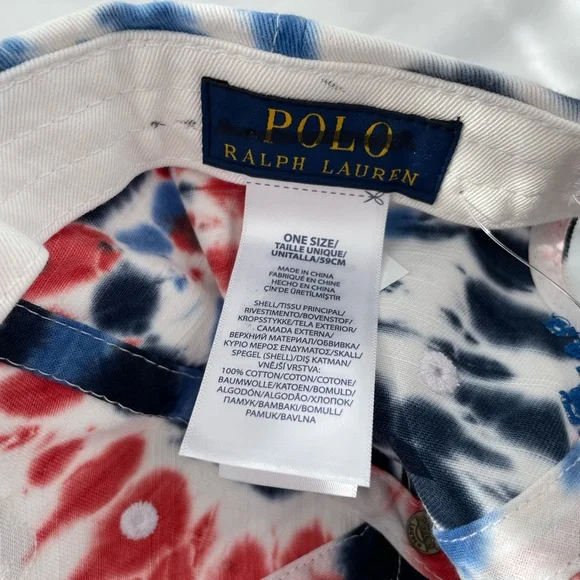 SOLD// Polo Ralph Lauren Tie-dye Logo Cap - Picture 10 of 13